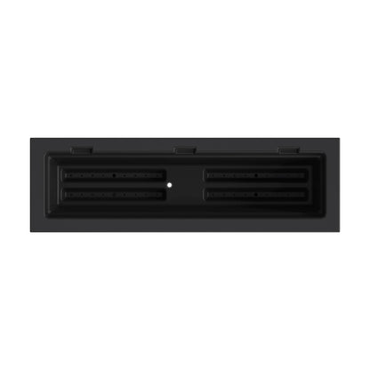 Mayne Fairview 36in Self-Watering Rectangular Window Box Planter, Black