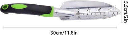 Garden Trowel & Hand Wide Shovel Pointed with Soft Rubberized Non-Slip Ergonomic Handle for Planting, Transplanting, Weeding, Moving and Smoothing Soil - Gardening Gift (Style 2)