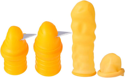 MERRYHAPY Thumb Vegetable Fruit Picker 4pcs Silicone Gardening Tool with Portable and Compact for Easy and Harvesting