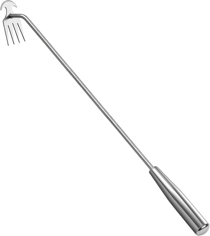 Weed Removal Tool, 2025 New Garden Weeding Tools Manganese Steel Hand Weeder Tool with Handle, 4 Teethes Dual Purpose Manual Weeders Tool Weed Pulling Tool for Garden19.6inch