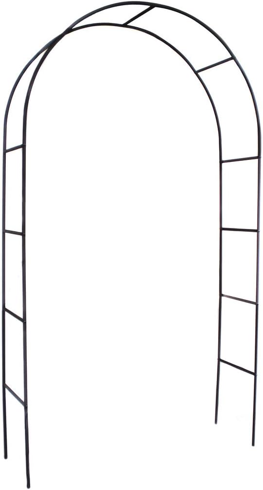 1. GO Steel Garden Arch, 7'8" High x 4'5" Wide, Garden Arbor for Various Climbing Plant, Outdoor Garden Lawn Backyard