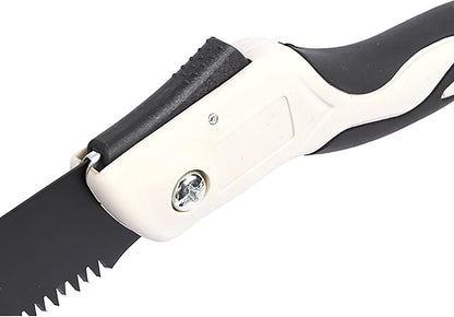 Folding Saw with Rubber Handle, 18.5 Inch Manganese Steel SK-5 Blade Pruning Saw for Hunting, Gardening, Camping and Trimming (blade 25cm)