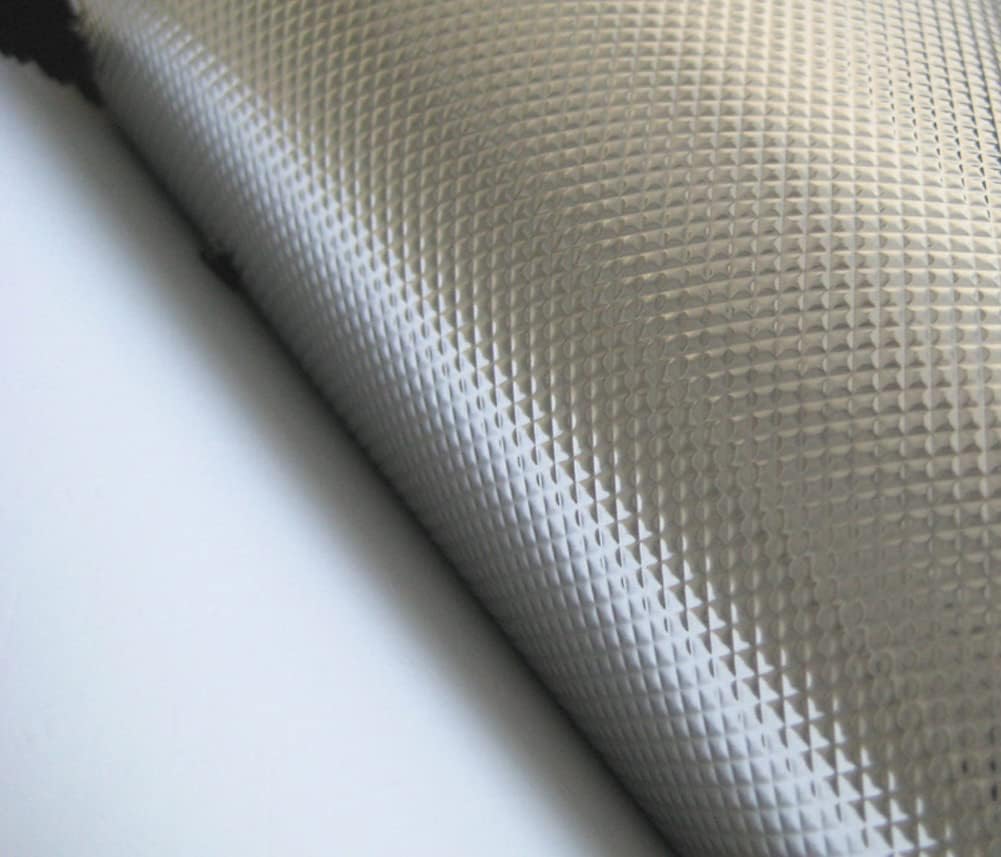 Plant Grow Film Mylar Diamond Reflective Foil 100% Light Blocking (4.3 MIL Diamond Film 4x25 FT, Diamond on White)