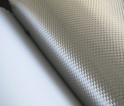 Plant Grow Film Mylar Diamond Reflective Foil 100% Light Blocking (4.3 MIL Diamond Film 4x25 FT, Diamond on White)