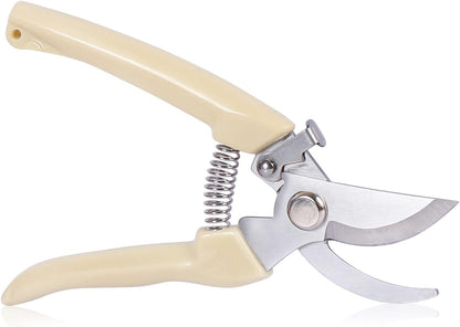 Garden Scissors for Plant, Tip Pruning Shears for Cutting Flowers, Trimming Plants, Bonsai and Fruits Picking (Bypass Blade Pruner)