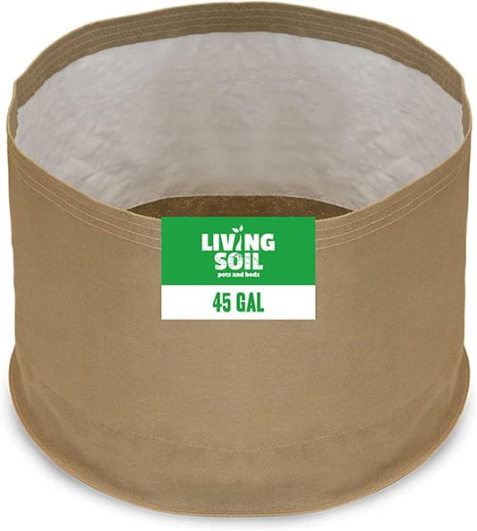 Sustainable Village Blumat Grow Bags - 45-Gallon Fabric Pots for Plants - Breathable Waterproof Cloth Pots with MoistureLock Technology - Promotes Strong and Healthy Roots