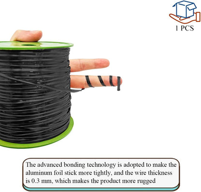 HAHIYO 350Yards/1050Feet/320M Black Metal Twist Ties for Bread Candy Coffee Plant Garden Cellophane Treat Bags Gift Wrapping Plastic Halloween Party Cake and Craft Projects