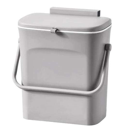 LALASTAR Kitchen Compost Bin for Countertop or Under Sink, Hanging Small Trash Can with Lid for