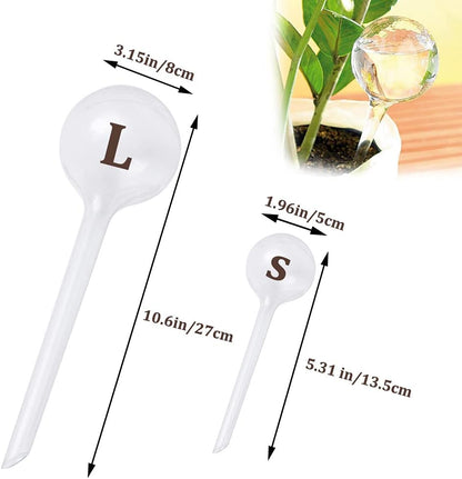 10 Pcs Clear Plant Watering Globes,Plastic Self-Watering Bulbs,Flower Automatic Watering Device,Garden Waterer for Plant Indoor Outdoor