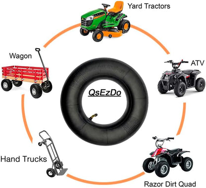 3.50/4.00-6 Inner Tube with TR87 Bent Valve Stem (1 Pack), for Hand Trucks, Utility Cart, Lawn Mowers, Wheelbarrows, Dollys, Scooters, Replacement 13x4.00-6,4.00-6 Tire.