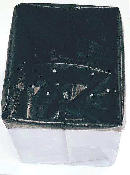 HORTIPOTS Black White Poly Grow Bags 10 Gallon Transplanter (Pack of 25)