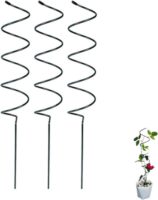 Tomato Twist Stake, Twisted Tomato Stakes Plant Supports, Tomato Cages Climbing Stake, Plant Support for Potted Plants Tomato Rose Vine, Plant Support Stakes for Potted Plants (3pcs)