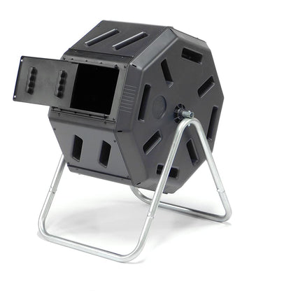 FCMP Outdoor IM2000 Tumbling Composter Canadian-Made, 100% Recycled Resin - Outdoor Rotating