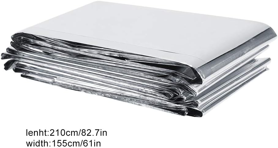 Haofy Silver Reflective Mylar Film Covering Foil Sheets for Garden Greenhouse, Effectively Increase Plants Growth, 82.7 * 61 in/210 * 155 cm