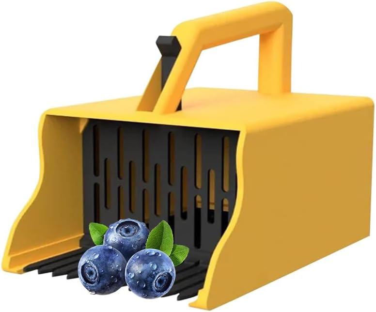 Blueberry Picker Tool with Comb,Berry Picker Rake with Metal Comb and Ergonomic Handle,Scoop Harvesting Tool for Blueberries Lingonberries Huckleberries Household Farm Supplies