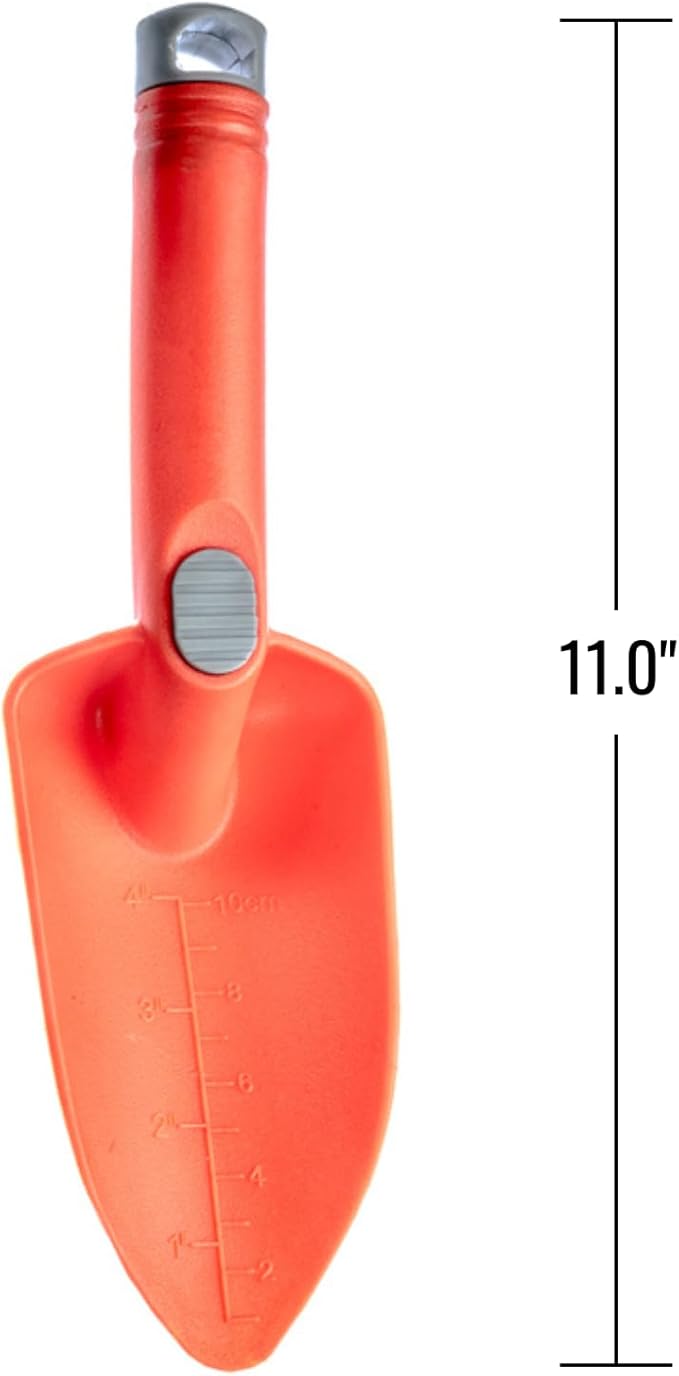 ASR Outdoor - Orange 11 inch Heavy Duty Nylon Hand Trowel