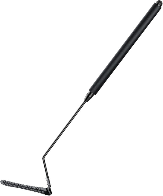 Buzzlett 37" Grass Whip with Double-Edged Serrated Blade, Grass Cutter Hand Tool, Manganese Steel Manual Weed Cutter, Sturdy and Durable, Cut Tall Grass and Overgrown Weeds