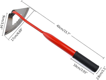 TOPINCN Garden Hoes Gardening Tool Hand Steel Hoe Garden Planting Hoe Portable Steel Gardening Hoe and Loosening Soil Tool Gardening Tool (2)