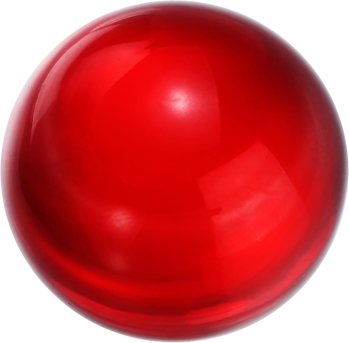 uxcell 30mm/1.2" Crystal Sphere Ball Glass Solid Decorative Sphere Crystal Ball Prop Ornament for Feng Shui Divination Fortune Telling Tabletop Fountain Decoration, Red