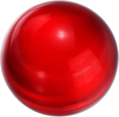 uxcell 25mm/1" Crystal Sphere Ball Glass Solid Decorative Sphere Crystal Ball Prop Ornament for Feng Shui Divination Fortune Telling Tabletop Fountain Decoration, Red