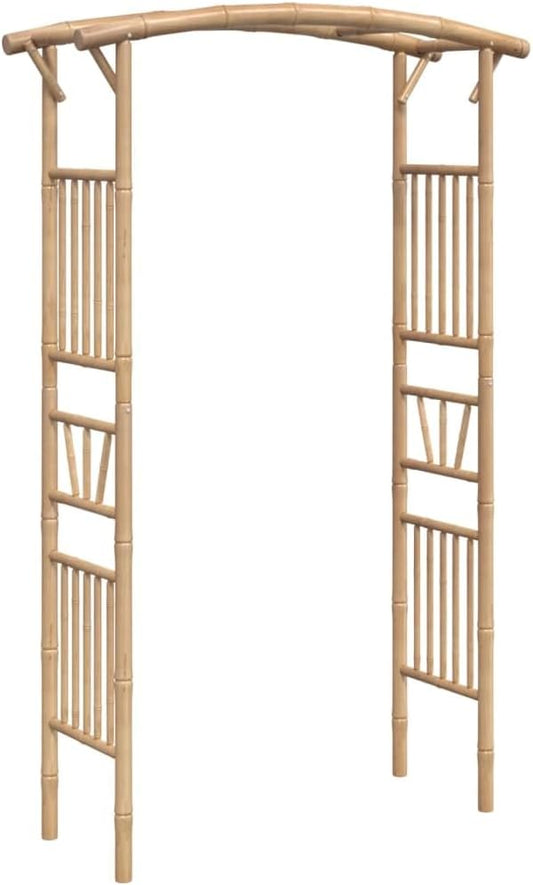 vidaxl Bamboo Garden Arch Arbor-Trellis-pergola 73.6" H x 46.5" L ic Farmhouse Style Patio Decoration Water- Outdoor