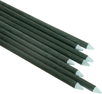 20 Pack, 1/5 Inch Dia, Ecofriendly Plant Stakes, Garden Stakes, Green (1/4 x4')