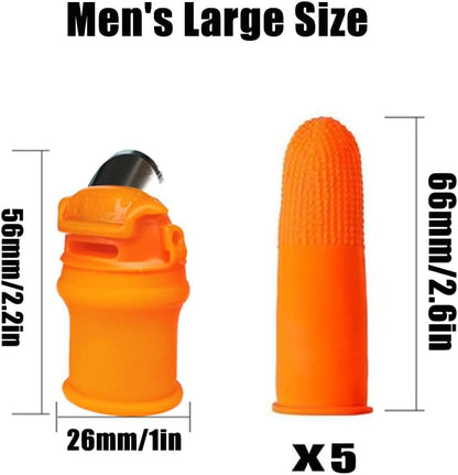 1 Set Garden Silicone Thumb Knife, Fruit and Vegetable Picking Thumb Knife Picking Knife Garden Tools for Plants Trimming