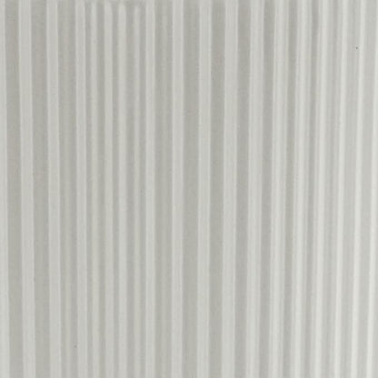 Amazon Basics Fluted Ceramic Round Planter, 8-Inch, White