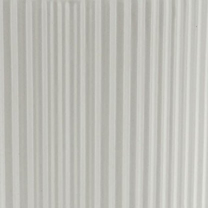 Amazon Basics Fluted Ceramic Round Planter, 10-Inch, White