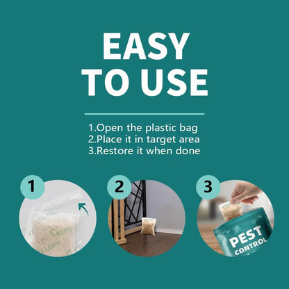 Pest Control Pouches, Rodent Repellent Repel Mice, Mouse, Rats, Ants, Roaches, Spiders, Moths & Other Pest, Mouse Rat Repellent Safe for Kids & Pets, Mice Repellent 12P
