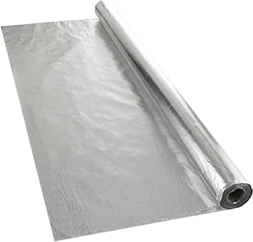 US Energy Products Highly Reflective Silver FOIL Mylar Film Insulation Sheets: Ideal for: Grow Room, Greenhouse, Farming, Plant Growth, Energy Saving, SAUNAS, and More: (24INCH X 25FT) Sheets