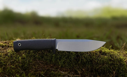 Tactical Fixed Blade Knife, 5.87 inch Blade, 4.65 inch Kray-Ex Handle, Stonewashed 420 Stainless Steel, with Secure-Ex Sheath for Outdoor Camping Hunting Survival (B-Silver)
