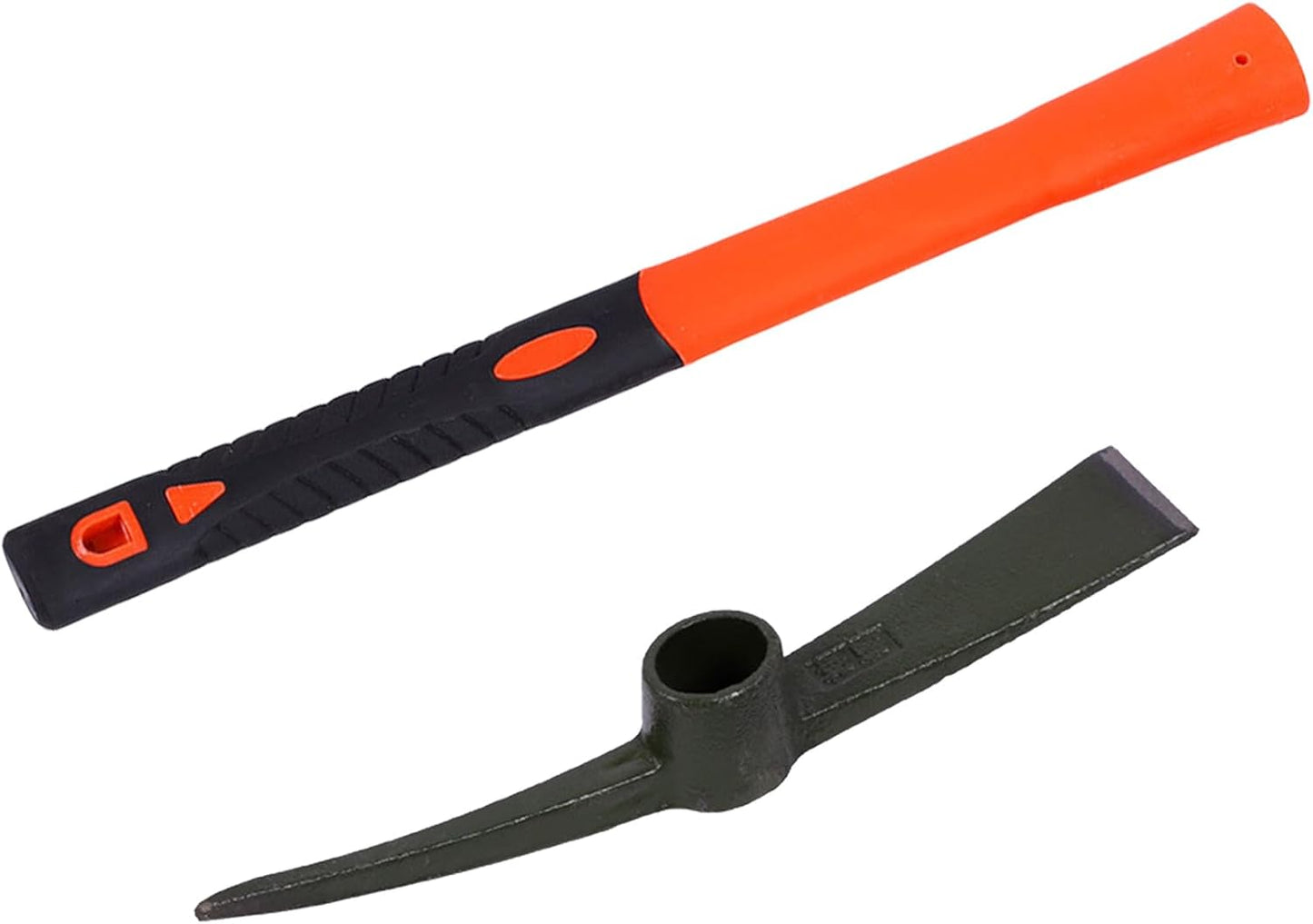 Heavy Duty Miniature Pick Mattock With Fiberglass Handle Garden Hand Tool For Gardening Digging & Camping Landscaping Pick Mattock