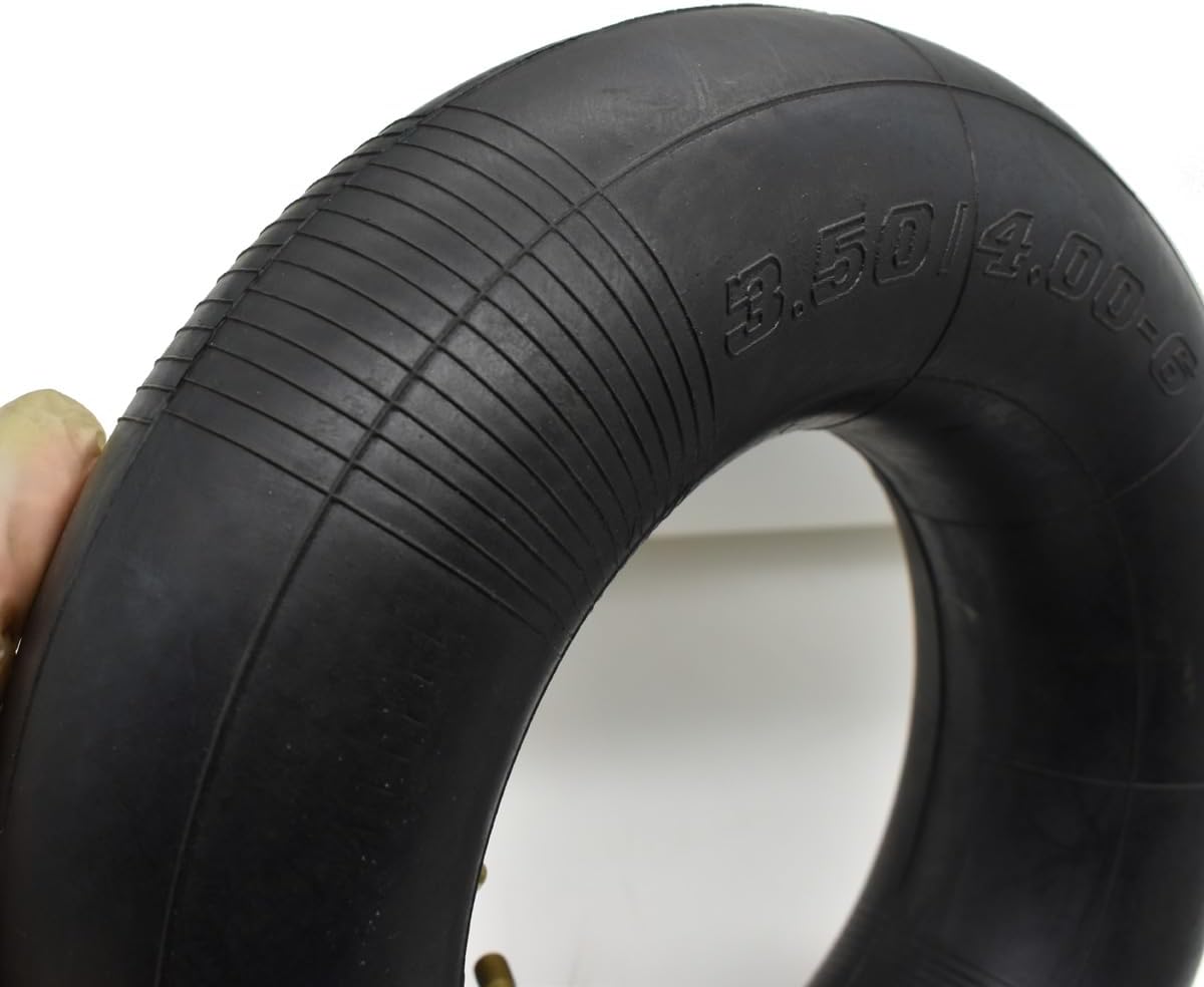 3.50/4.00-6 Inner Tube with TR87 Bent Valve Stem (1 Pack), for Hand Trucks, Utility Cart, Lawn Mowers, Wheelbarrows, Dollys, Scooters, Replacement 13x4.00-6,4.00-6 Tire.