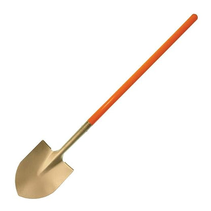 CS Unitec | Non-Sparking Round Shovel | 240 X 280 mm | Nupla Handle | Aluminum Bronze | Non-Magnetic | Corrosion Resistant | EX1006-280A