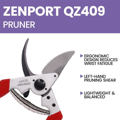 Zenport QZ409-10PK Pruning Shear, 10, Red