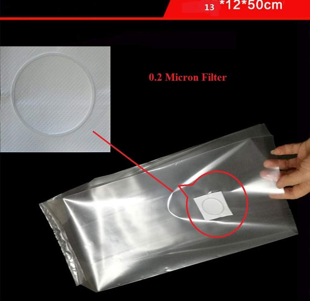SUCOHANS 10 Count Mushroom Bags/All in One Mushroom Grow Bag/Farm-Mushroom Spawn/Sealable Spawn/Myco Bags,Large Size 8" X 5" X 19",0.2 Micron Filter, 3 Mil Polypropylene