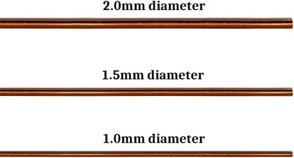 Quality Bronze Long Lasting Bonsai Training Wire Set of 3 Sizes - 1.0mm, 1.5mm, 2.0mm, Corrosion and Rust Resistant (32 Feet Each Size)
