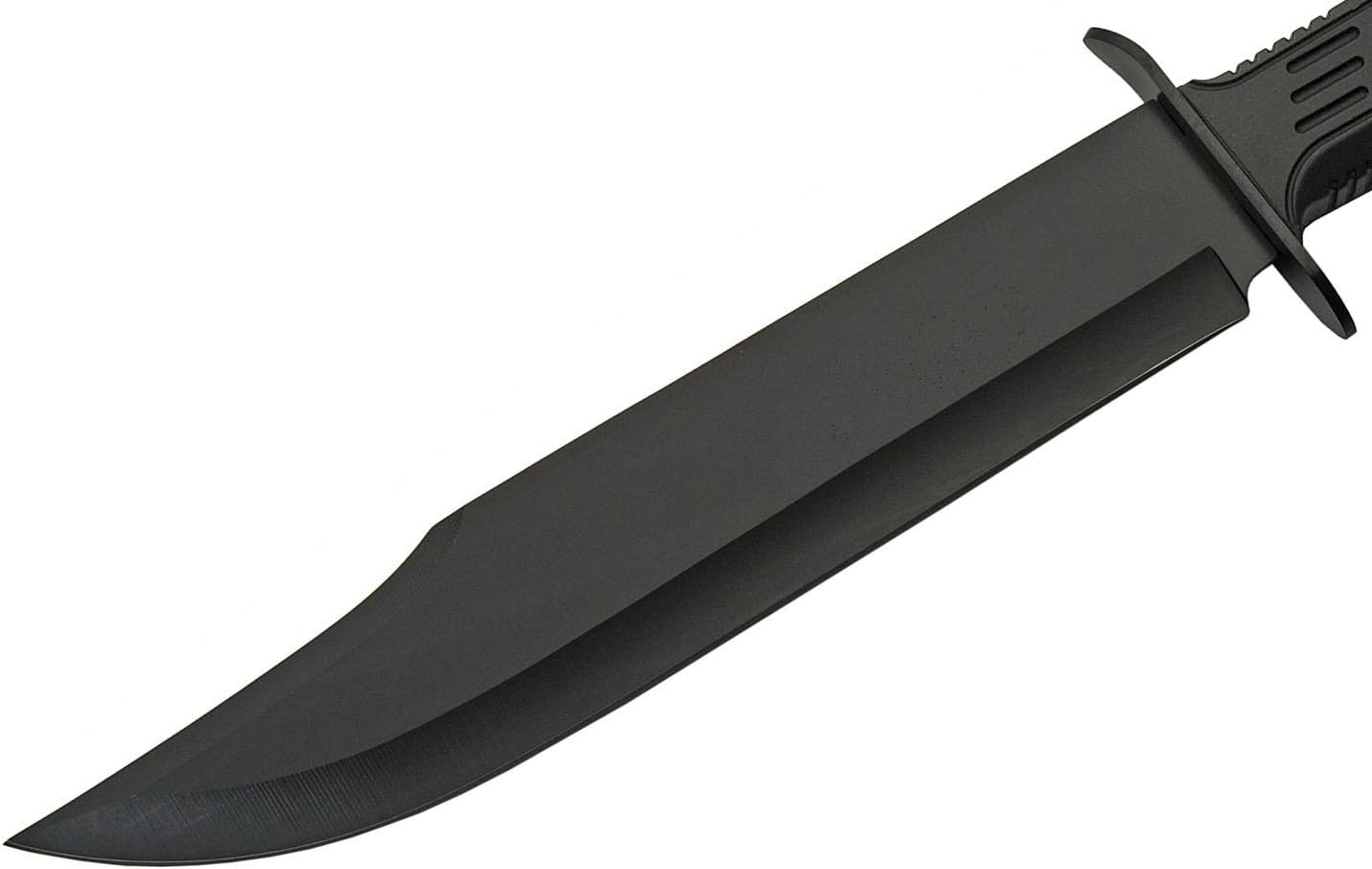 SZCO Full Tang Tactical Bowie Knife 15 Inch - Black Camping Knife with Rubber Handle, Stainless Steel Blade & Sheath - Pocket Knife for Hunting, Camping & Outdoor Uses - Knives for Men