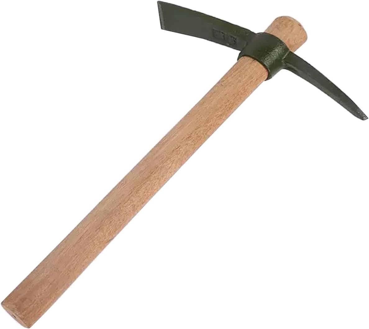 Forged Heat Treated One Piece Intact cast Iron Hoe,Weeding Garden Pick Axe,for Gardening,Camping and Outdoors Climbing Pickaxe