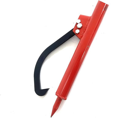 Steel Log Peavey 58" Handle Log Peavey Tool - Logger Peavy Hook Log Roller Tool max 19 Inch Opening Felling Log Roller Tool