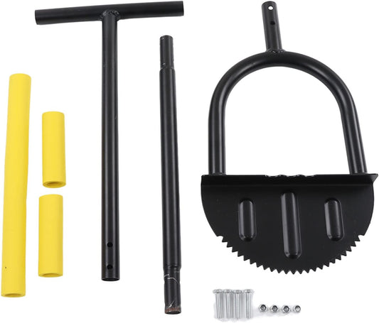 Manual Lawn Edger, Half Moon Saw Tooth Edger, Wide Pedal Garden Trimming Edging Tool for Sidewalk and Grass Maintenance