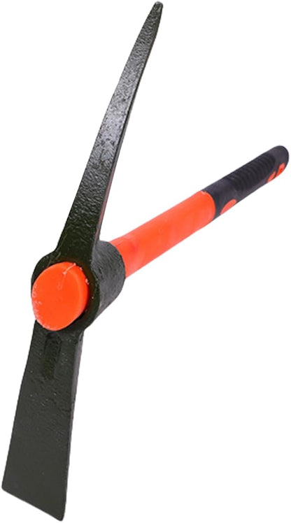 Garden Pick Mattock Fiberglass Handle For Soil Breaking Planting Camping Landscaping Home Excavation Trail Maintenance