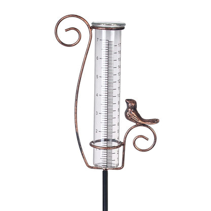 HOBYLUBY Rain Gauge Outdoor, 7 Inch Rain Gauges for Measuring Precipitation