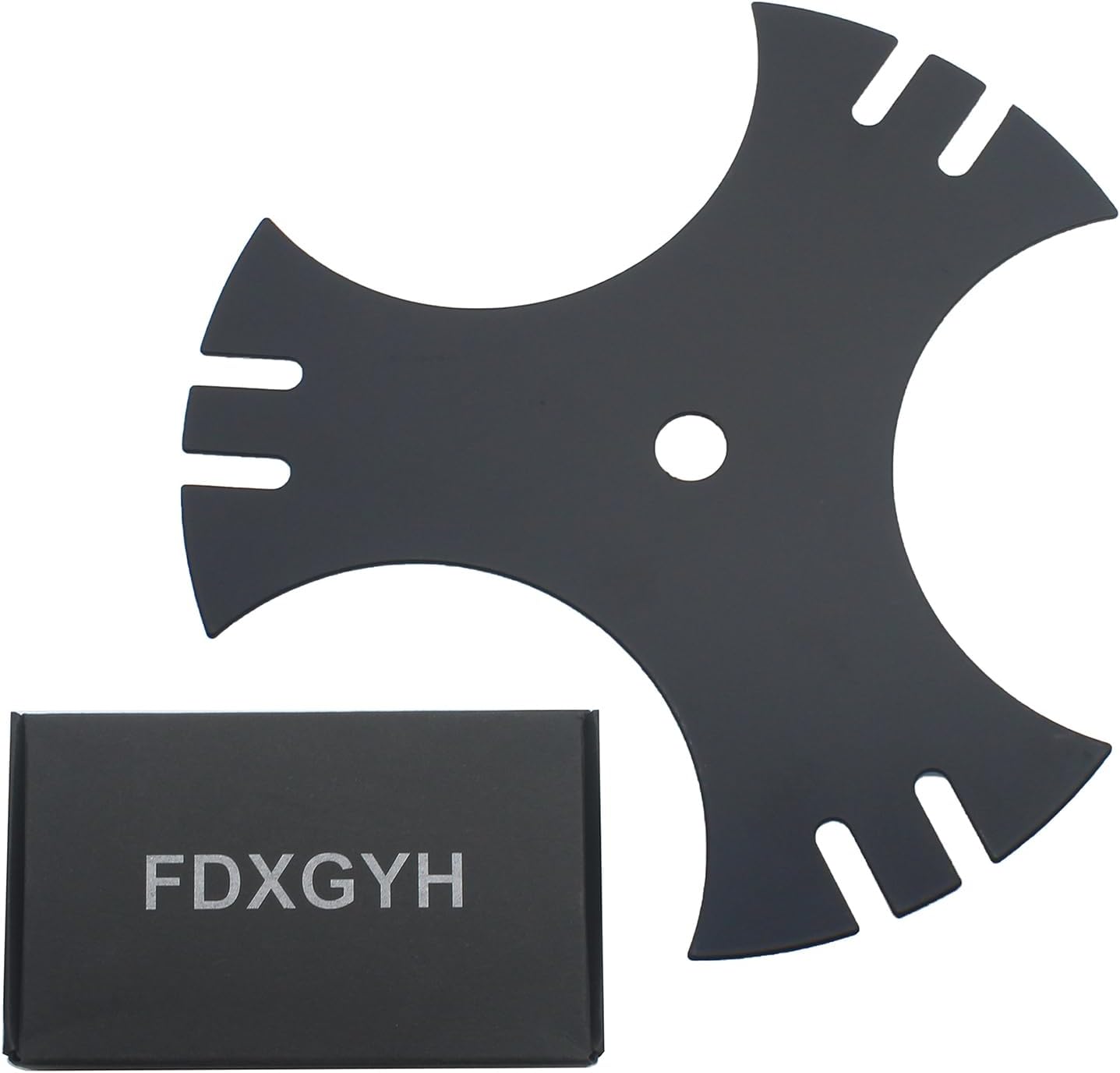FDXGYH Universal 9" x 9" Edger Blade (5/8" Center Hole) 3-Side Edger Star Blade for Edger Model 781-0748, 40-009, 490-105-M017, 981-0748, TB554, TEB515, 247772460 etc. Black