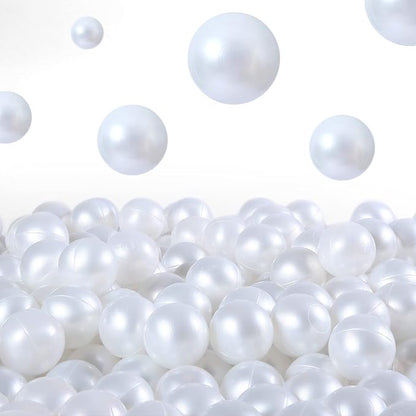 Ball Pit Balls for Kids, Plastic Refill 2.2 Inch Balls, 100 Pack, Bright Colors, Phthalate and BPA Free, Includes a Reusable Storage Bag with Zipper