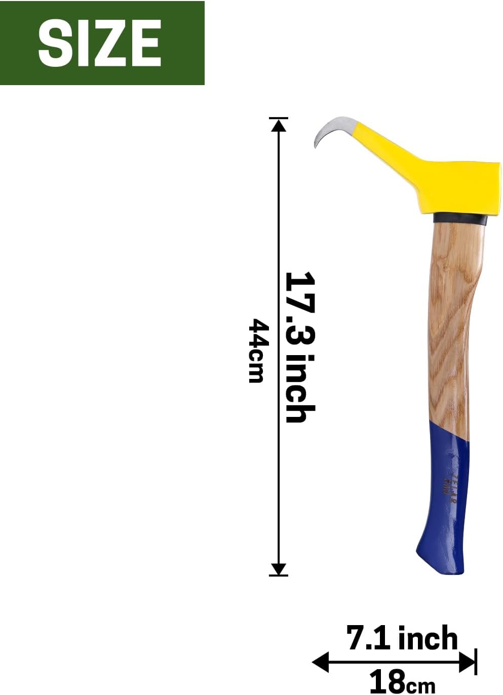 Pickaroon Logging Tool, Hookaroon, Log Roller Tool, Hookaroon for Dragging and Stacking Firewood, Sharp Pick Tool for Logs