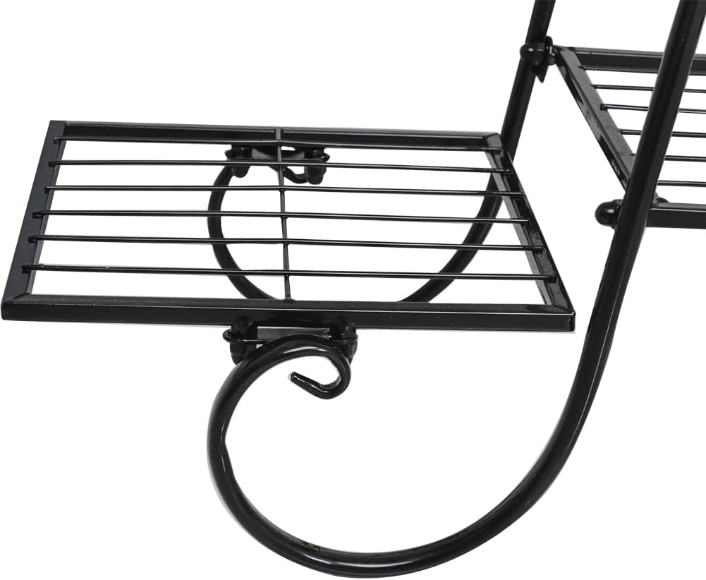 6 Tier Plant Stand Metal Flower Shelves Plant Display Stand Indoor Outdoor Patio Plant Rack Flower Pot Holder
