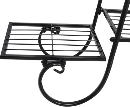 6 Tier Plant Stand Metal Flower Shelves Plant Display Stand Indoor Outdoor Patio Plant Rack Flower Pot Holder