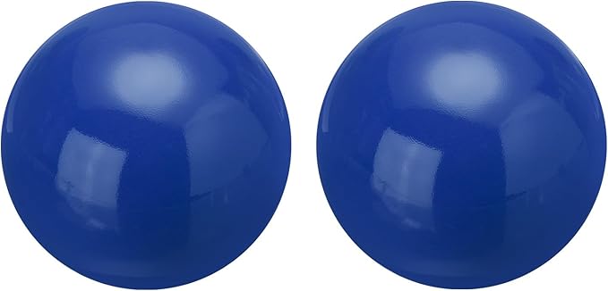 uxcell 2 Pcs Gazing Globe Decor Ball 2.5 Inch 63mm Reflective Garden Sphere Hollow Ball, Seamless Stainless Steel Gazing Ball, Smooth Mirror Globe for Garden Home Decor, Dark Blue